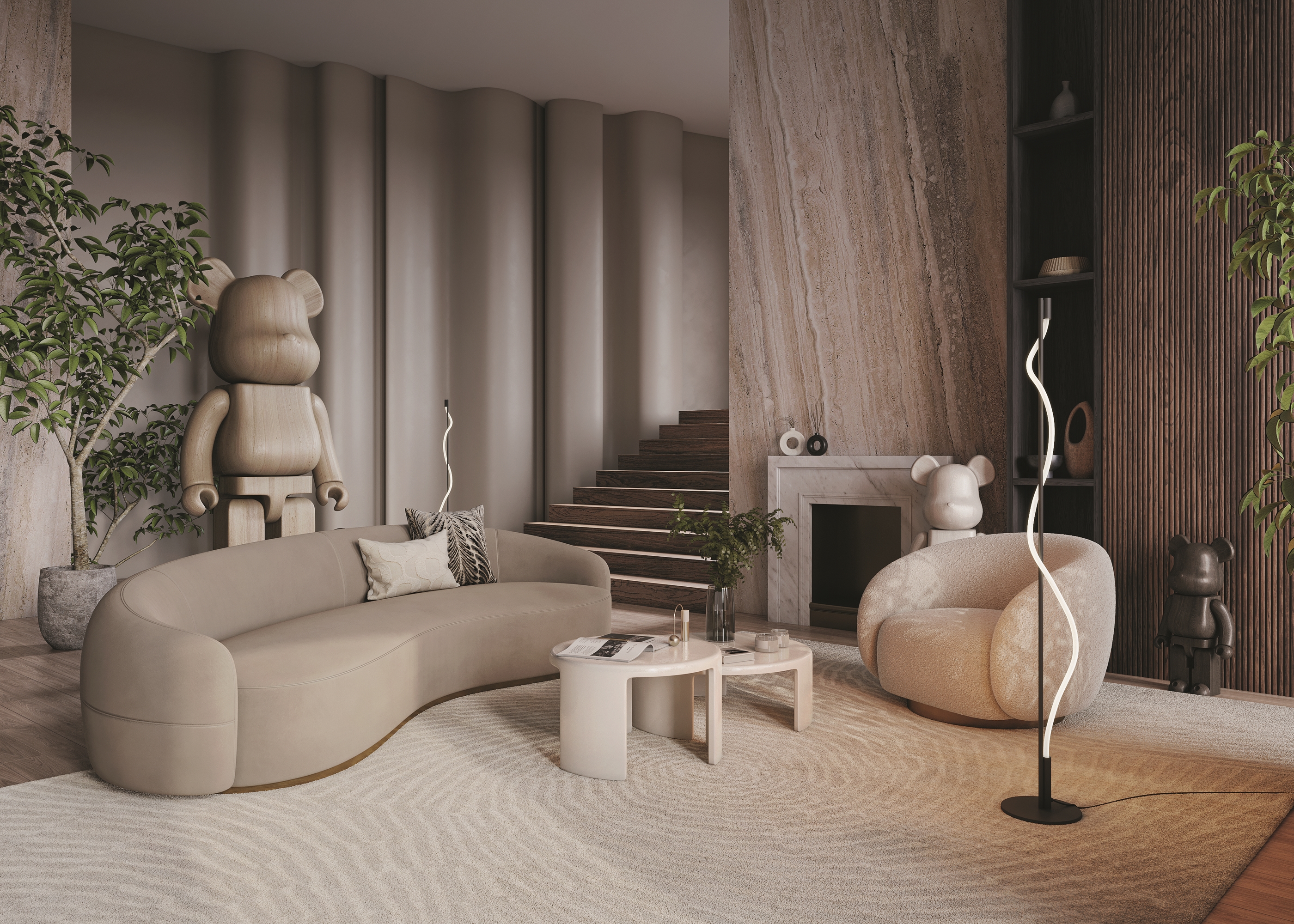 Напольный светильник (торшер) Maytoni MOD166FL-L15B3K, фото 3